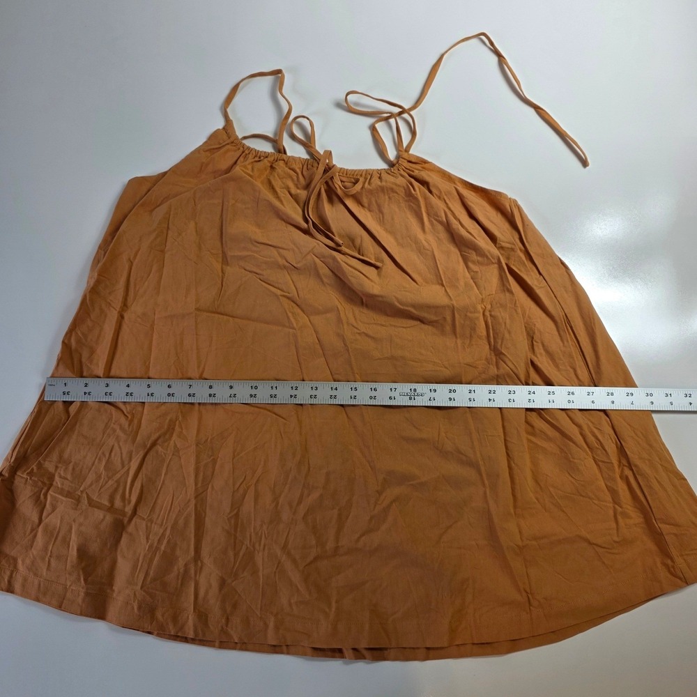Cupshe Womens Burnt Orange Square Neck Linen Slip Dress Size M SOLD OUT New - Picture 6 of 9